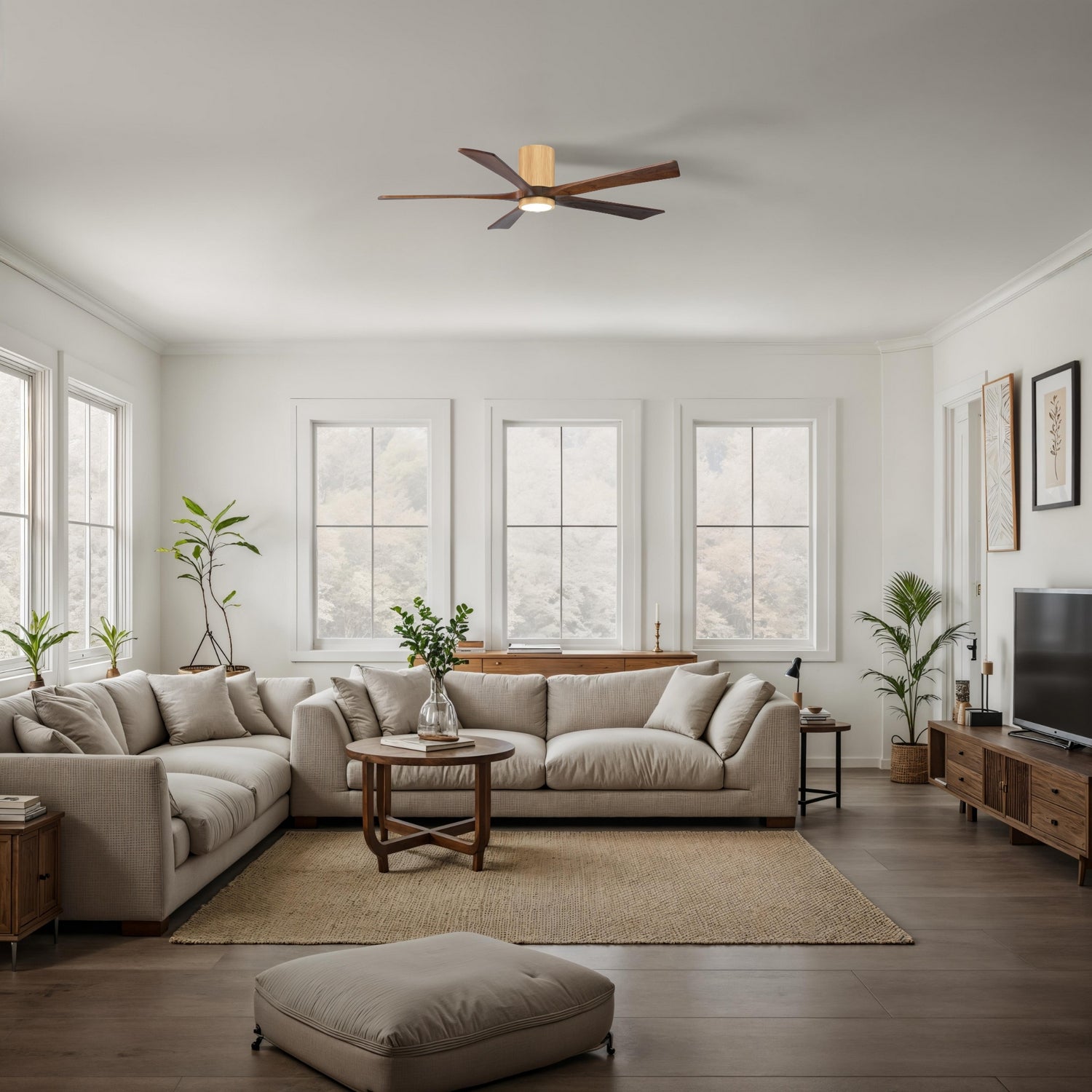 Matthews Fan Company - IR5HLK-LM-WA-60 - 60"Ceiling Fan - Irene-5HLK - Light Maple