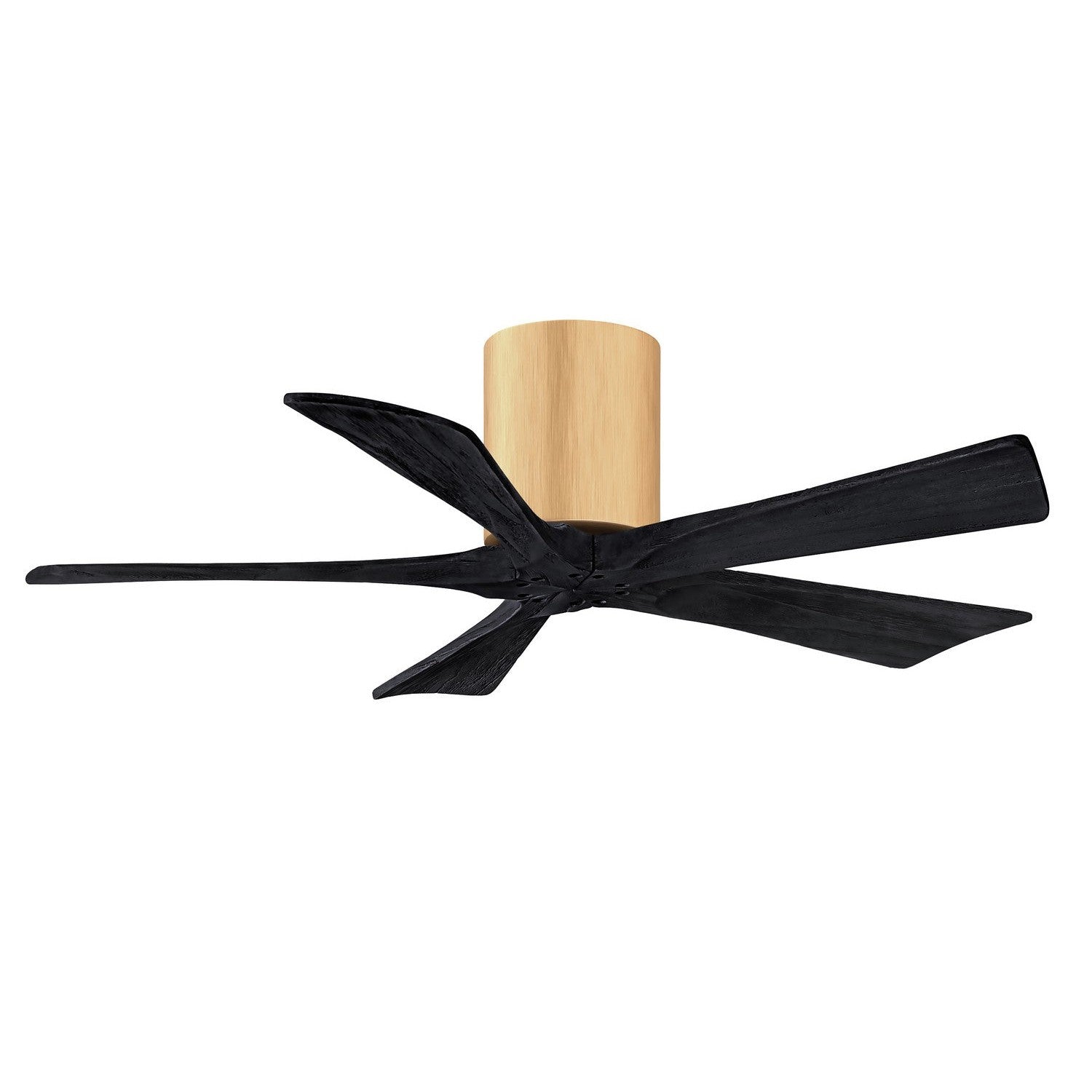 Matthews Fan Company - IR5H-LM-BK-42 - 42"Ceiling Fan - Irene-5H - Light Maple