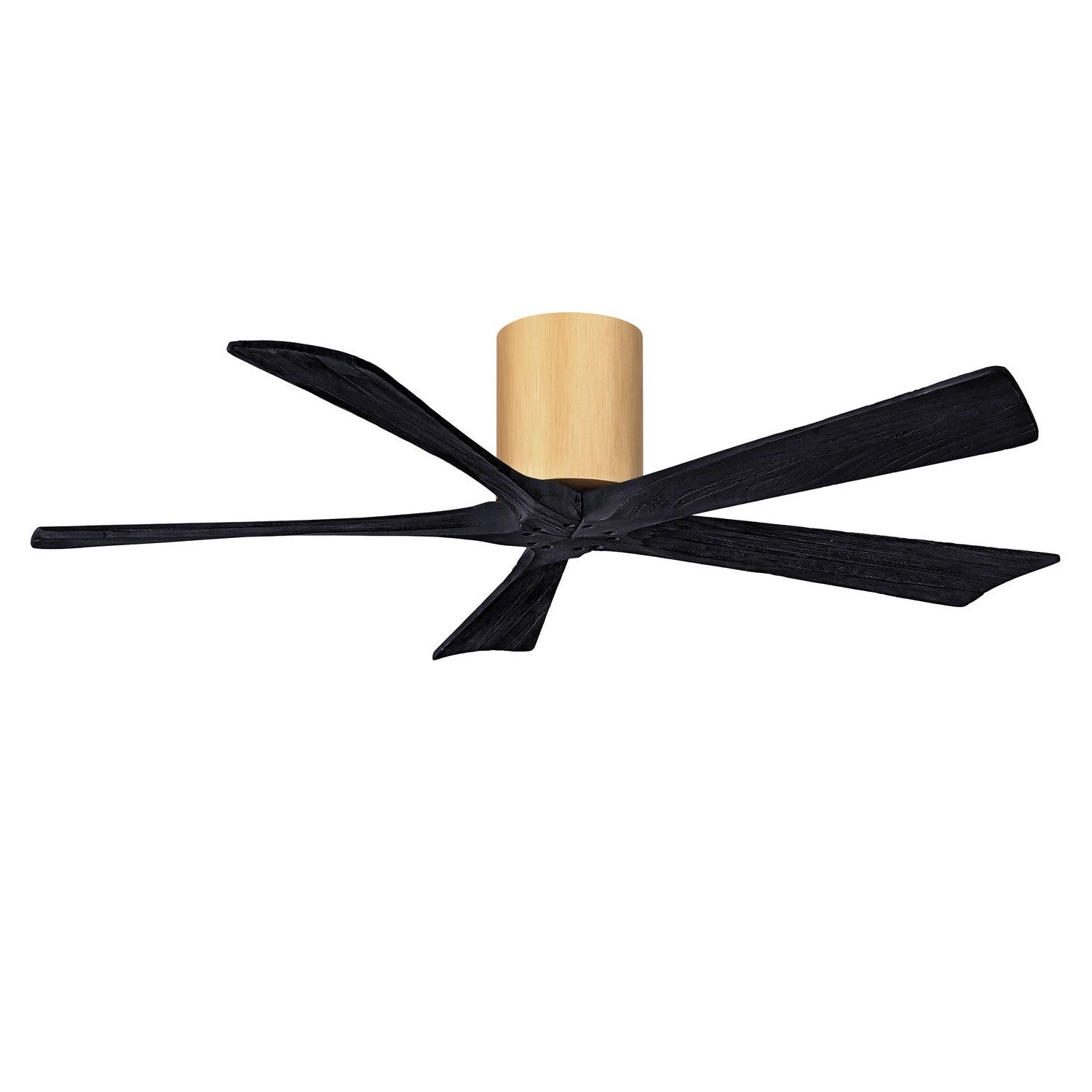 Matthews Fan Company - IR5H-LM-BK-52 - 52"Ceiling Fan - Irene-5H - Light Maple