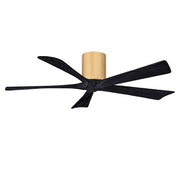 Matthews Fan Company - IR5H-LM-BK-52 - 52"Ceiling Fan - Irene-5H - Light Maple