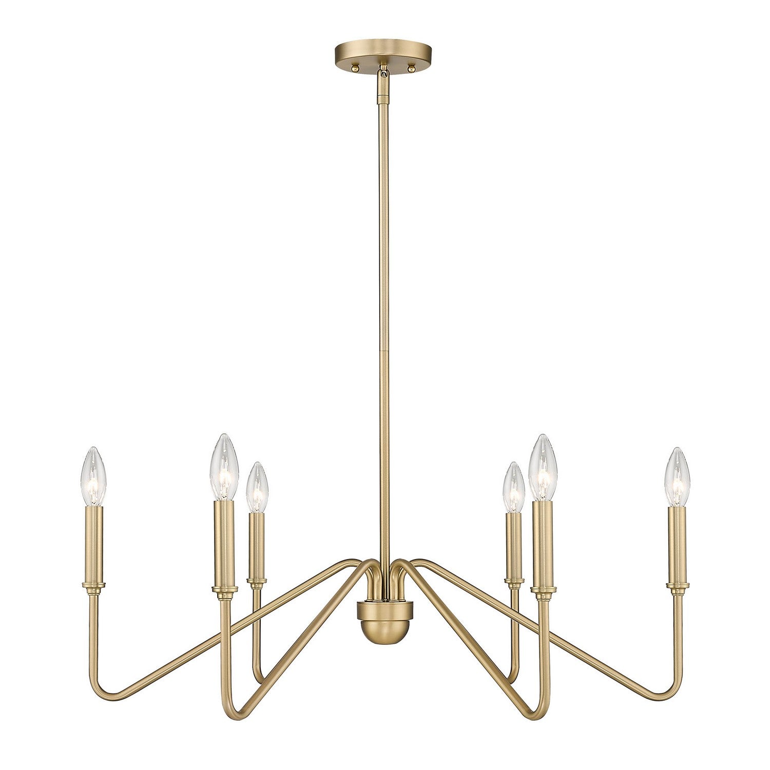 Golden - 3690-6 BCB - Six Light Chandelier - Kennedy - Brushed Champagne Bronze