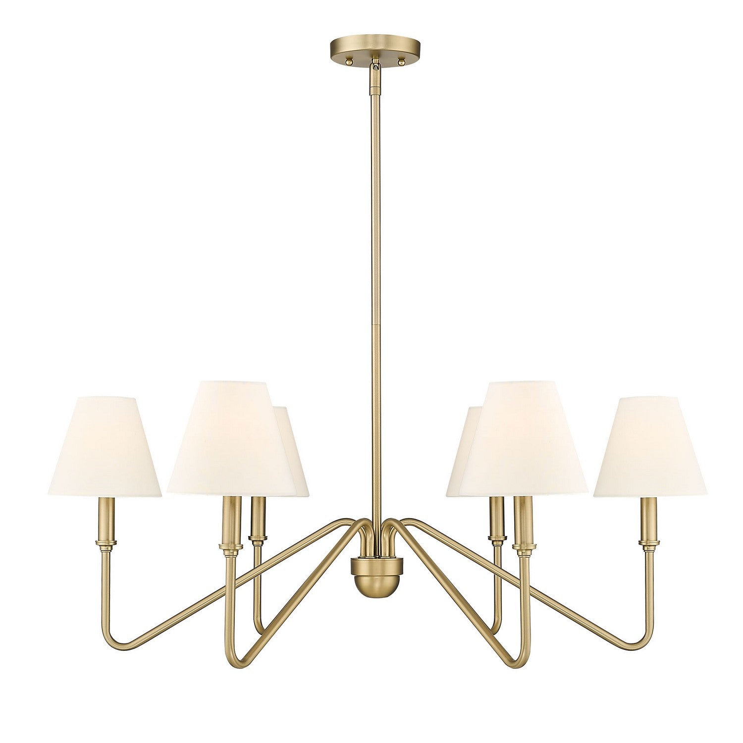 Golden - 3690-6 BCB-IL - Six Light Chandelier - Kennedy - Brushed Champagne Bronze