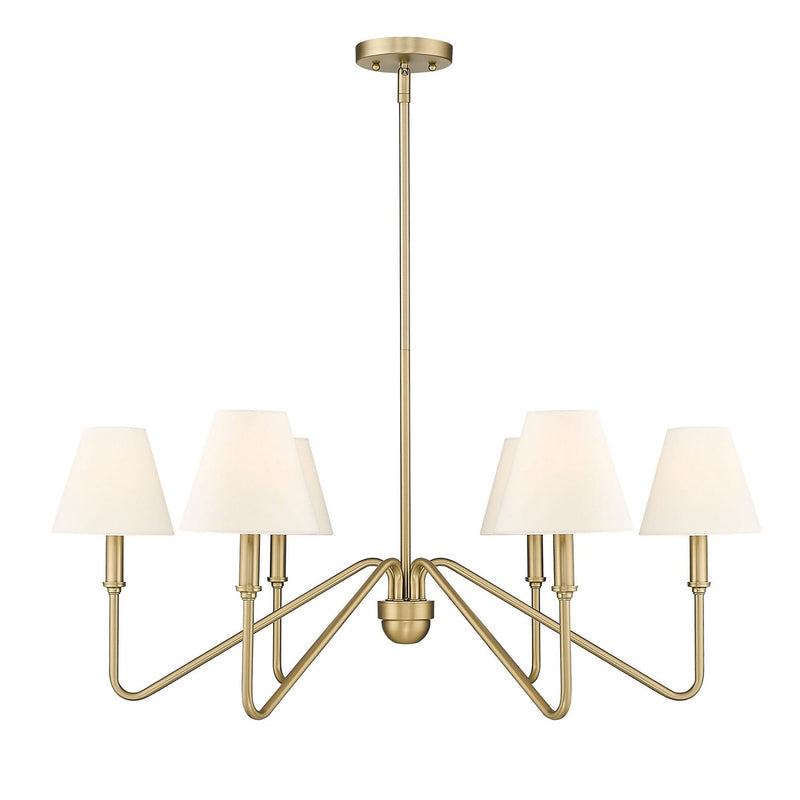 Golden - 3690-6 BCB-IL - Six Light Chandelier - Kennedy - Brushed Champagne Bronze