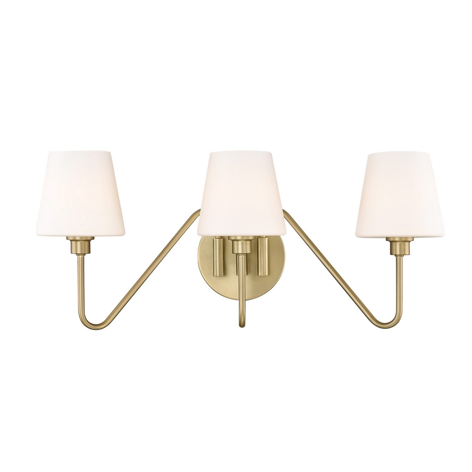 Golden - 3690-BA3 BCB-OP - Three Light Bath Vanity - Kennedy - Brushed Champagne Bronze