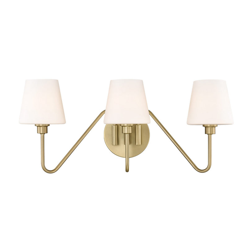 Golden - 3690-BA3 BCB-OP - Three Light Bath Vanity - Kennedy - Brushed Champagne Bronze