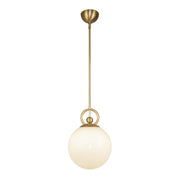Alora - PD407910BGGO - One Light Pendant - Fiore - Brushed Gold/Glossy Opal Glass