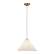 Alora - PD451814AGOP - One Light Pendant - Serena - Aged Gold/Opal Glass