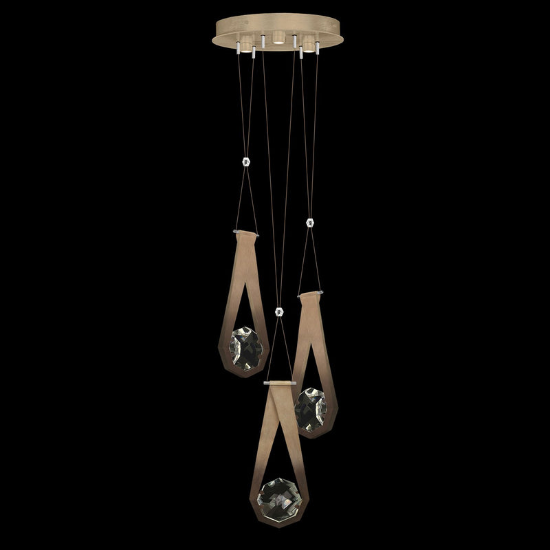 Fine Art Handcrafted Lighting - 100005-3-222 - LED Pendant - Aria - Bronze