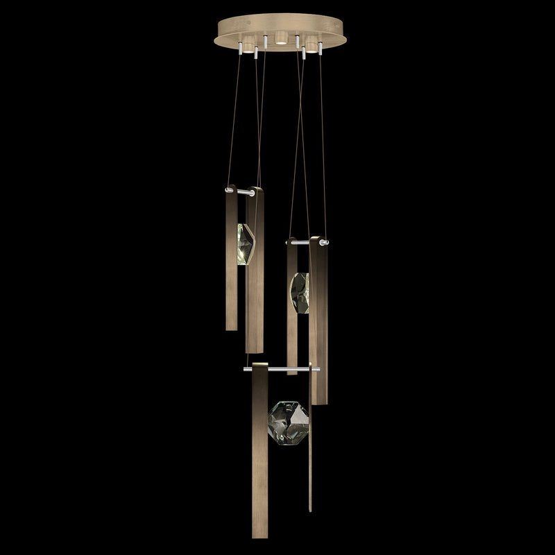 Fine Art Handcrafted Lighting - 100005-3-333 - LED Pendant - Aria - Bronze