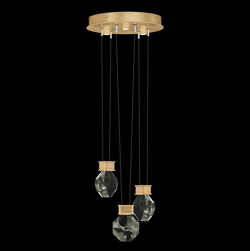 Fine Art Handcrafted Lighting - 100005-5-444 - LED Pendant - Aria - Gold
