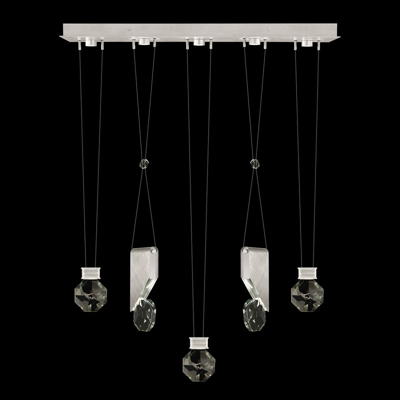 Fine Art Handcrafted Lighting - 100006-1-11444 - LED Linear Pendant - Aria - Silver