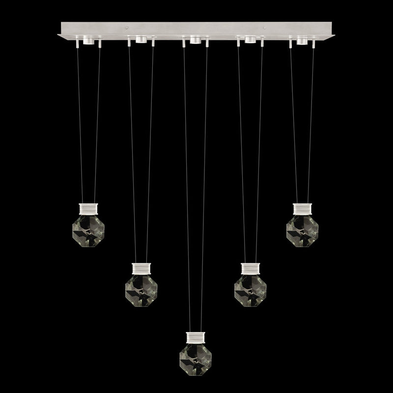 Fine Art Handcrafted Lighting - 100006-1-44444 - LED Linear Pendant - Aria - Silver