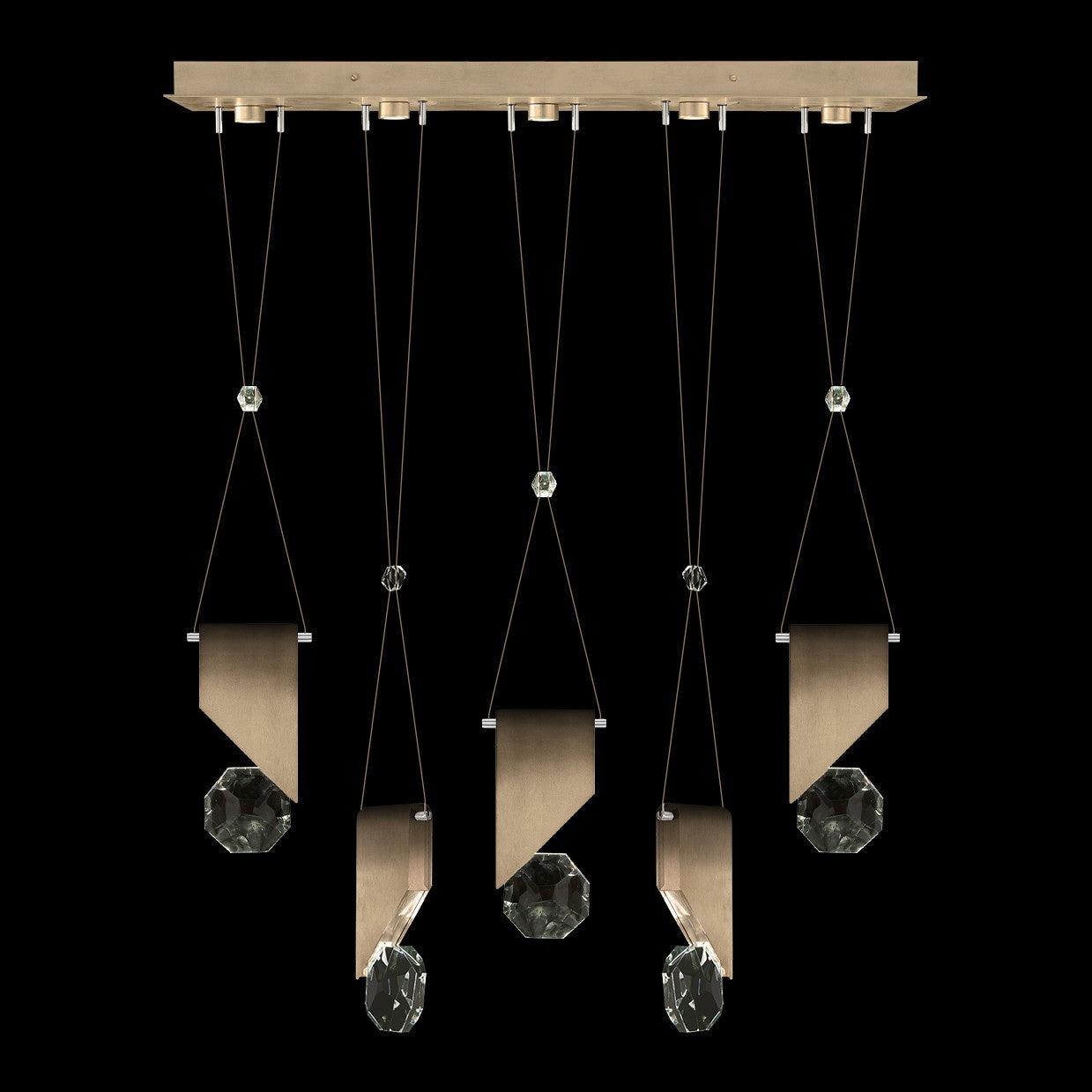 Fine Art - 100006-3-11111 - LED Linear Pendant - Aria - Bronze
