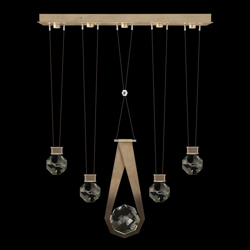 Fine Art Handcrafted Lighting - 100006-3-24444 - LED Linear Pendant - Aria - Bronze