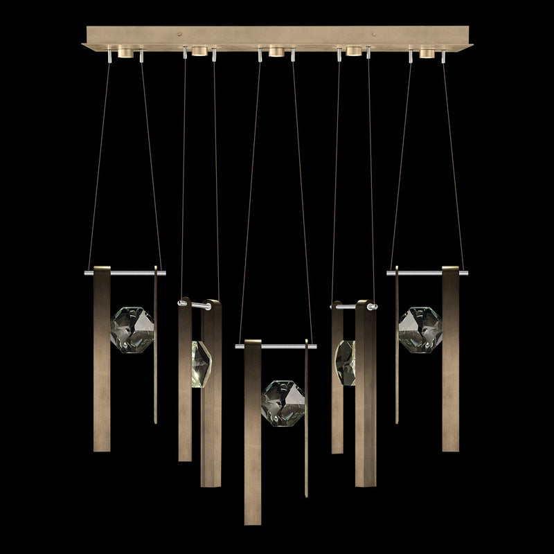 Fine Art Handcrafted Lighting - 100006-3-33333 - LED Linear Pendant - Aria - Bronze