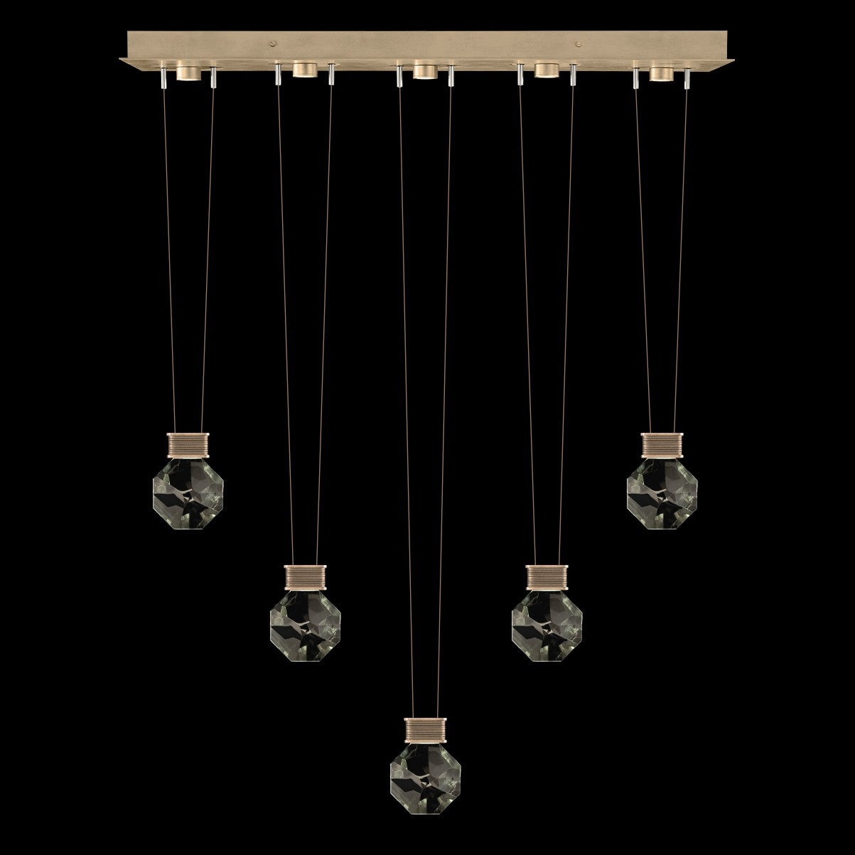 Fine Art - 100006-3-44444 - LED Linear Pendant - Aria - Bronze