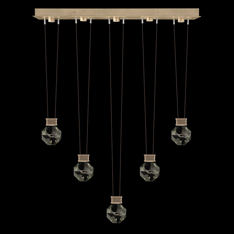 Fine Art Handcrafted Lighting - 100006-3-44444 - LED Linear Pendant - Aria - Bronze