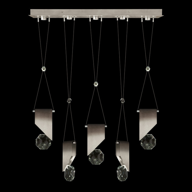 Fine Art Handcrafted Lighting - 100006-4-11111 - LED Linear Pendant - Aria - Silver