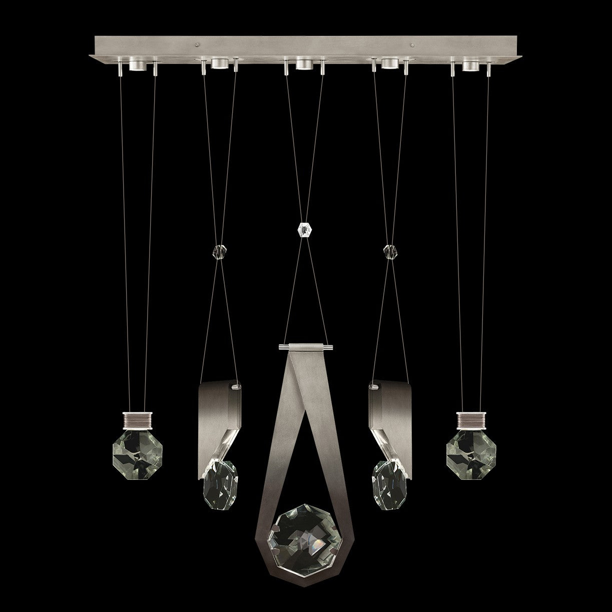 Fine Art - 100006-4-11244 - LED Linear Pendant - Aria - Silver