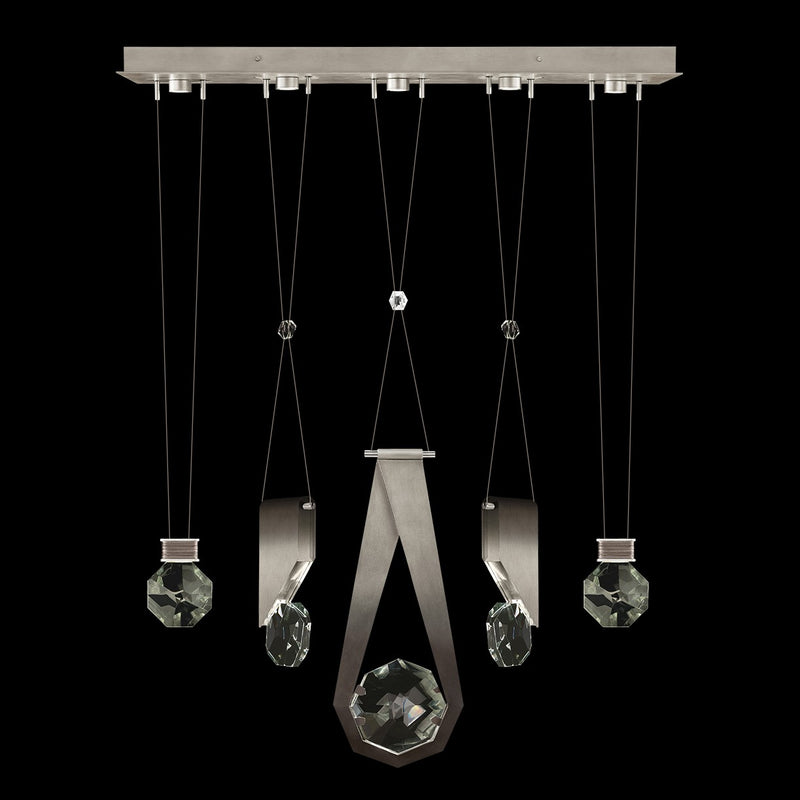Fine Art Handcrafted Lighting - 100006-4-11244 - LED Linear Pendant - Aria - Silver
