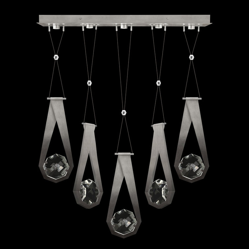 Fine Art Handcrafted Lighting - 100006-4-22222 - LED Linear Pendant - Aria - Silver