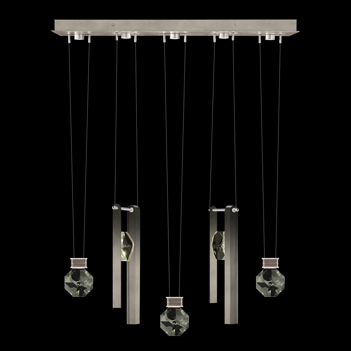 Fine Art - 100006-4-33444 - LED Linear Pendant - Aria - Silver
