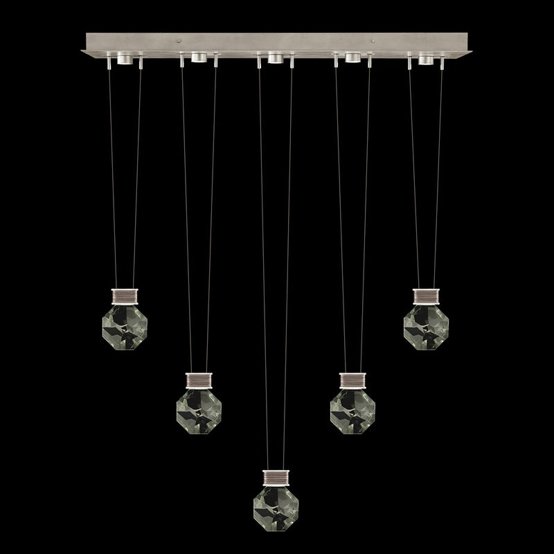 Fine Art Handcrafted Lighting - 100006-4-44444 - LED Linear Pendant - Aria - Silver