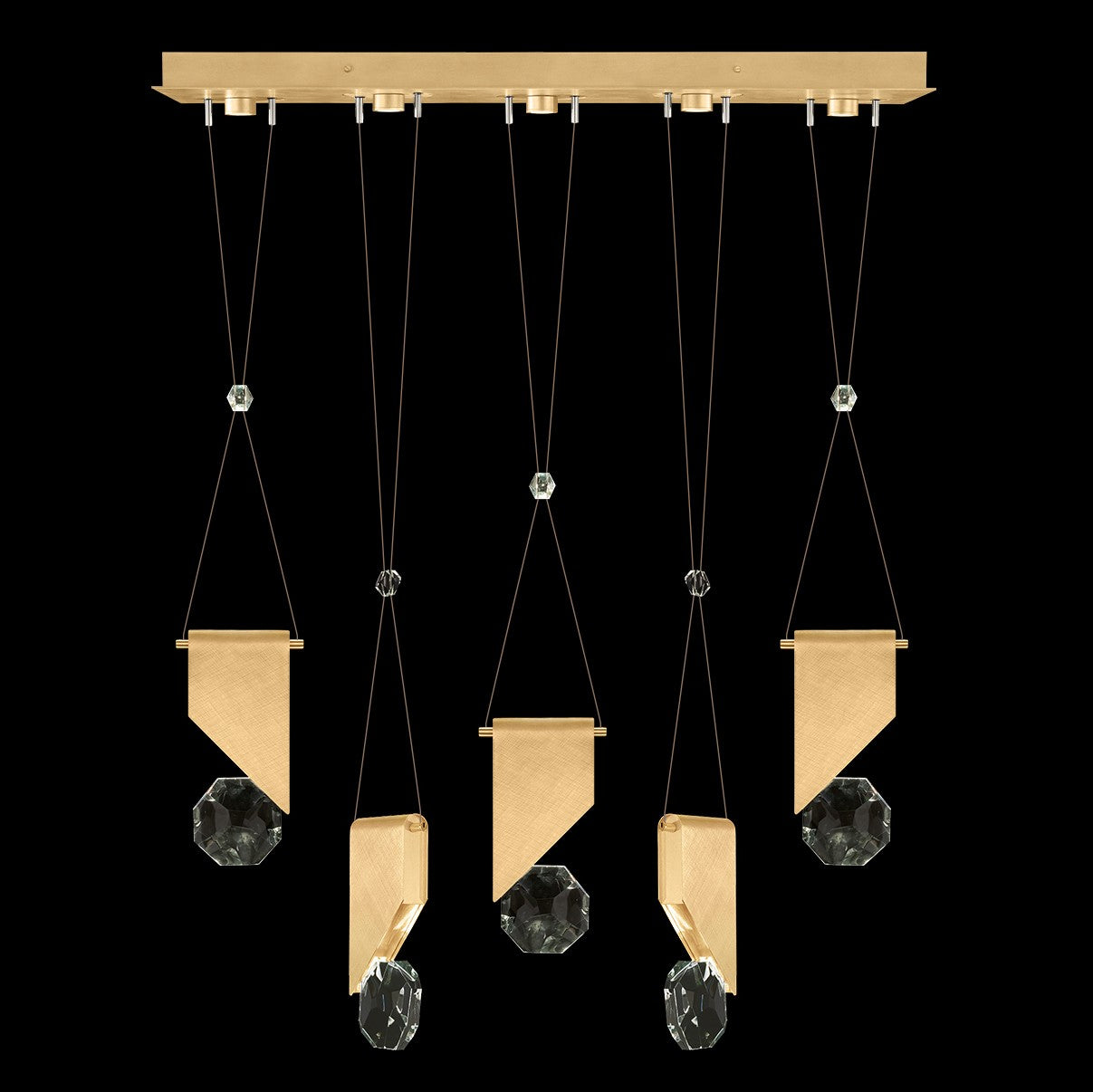 Fine Art - 100006-5-11111 - LED Linear Pendant - Aria - Gold