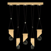 Fine Art Handcrafted Lighting - 100006-5-11111 - LED Linear Pendant - Aria - Gold