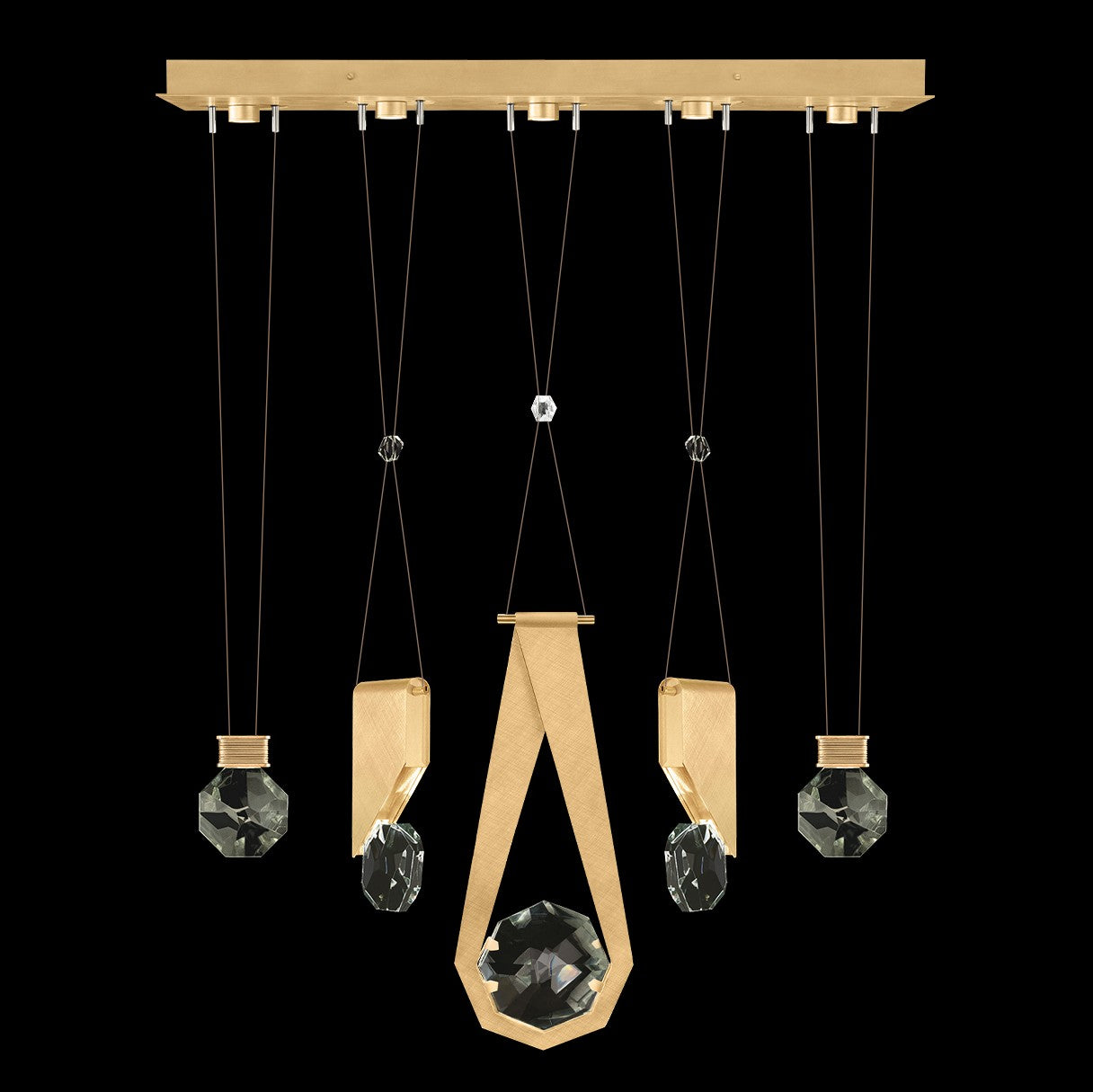 Fine Art - 100006-5-11244 - LED Linear Pendant - Aria - Gold