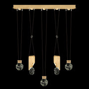 Fine Art Handcrafted Lighting - 100006-5-11444 - LED Linear Pendant - Aria - Gold