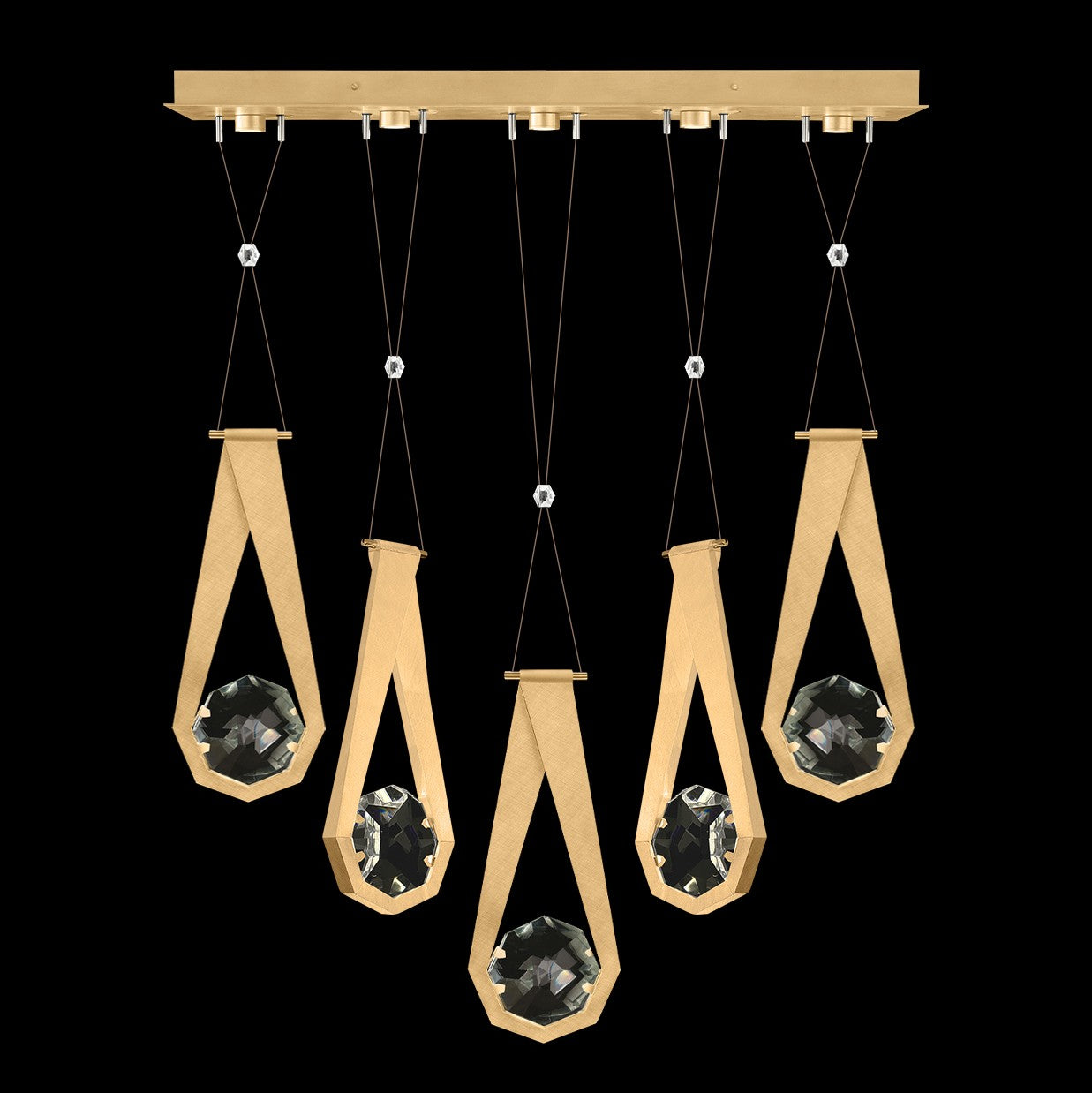 Fine Art - 100006-5-22222 - LED Linear Pendant - Aria - Gold