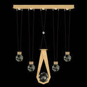 Fine Art Handcrafted Lighting - 100006-5-24444 - LED Linear Pendant - Aria - Gold