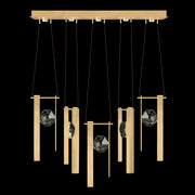 Fine Art Handcrafted Lighting - 100006-5-33333 - LED Linear Pendant - Aria - Gold
