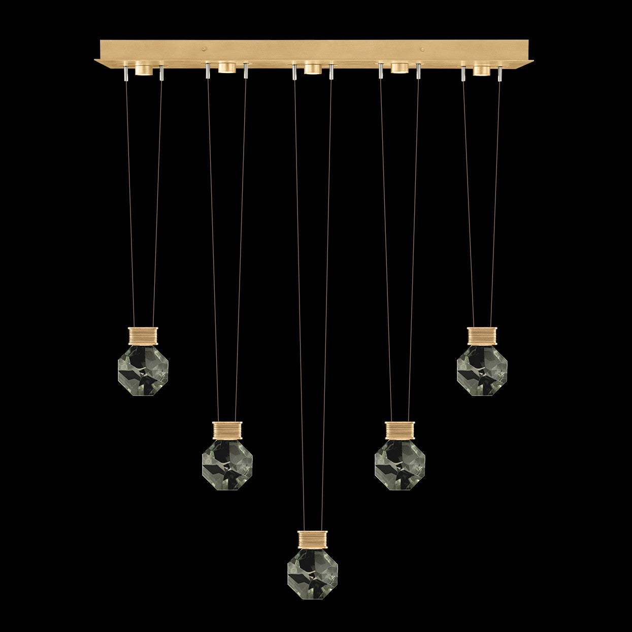 Fine Art - 100006-5-44444 - LED Linear Pendant - Aria - Gold