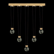 Fine Art Handcrafted Lighting - 100006-5-44444 - LED Linear Pendant - Aria - Gold