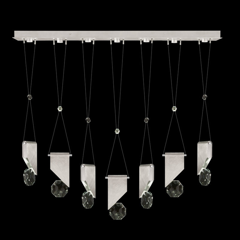 Fine Art Handcrafted Lighting - 100007-1-1111111 - LED Linear Pendant - Aria - Silver