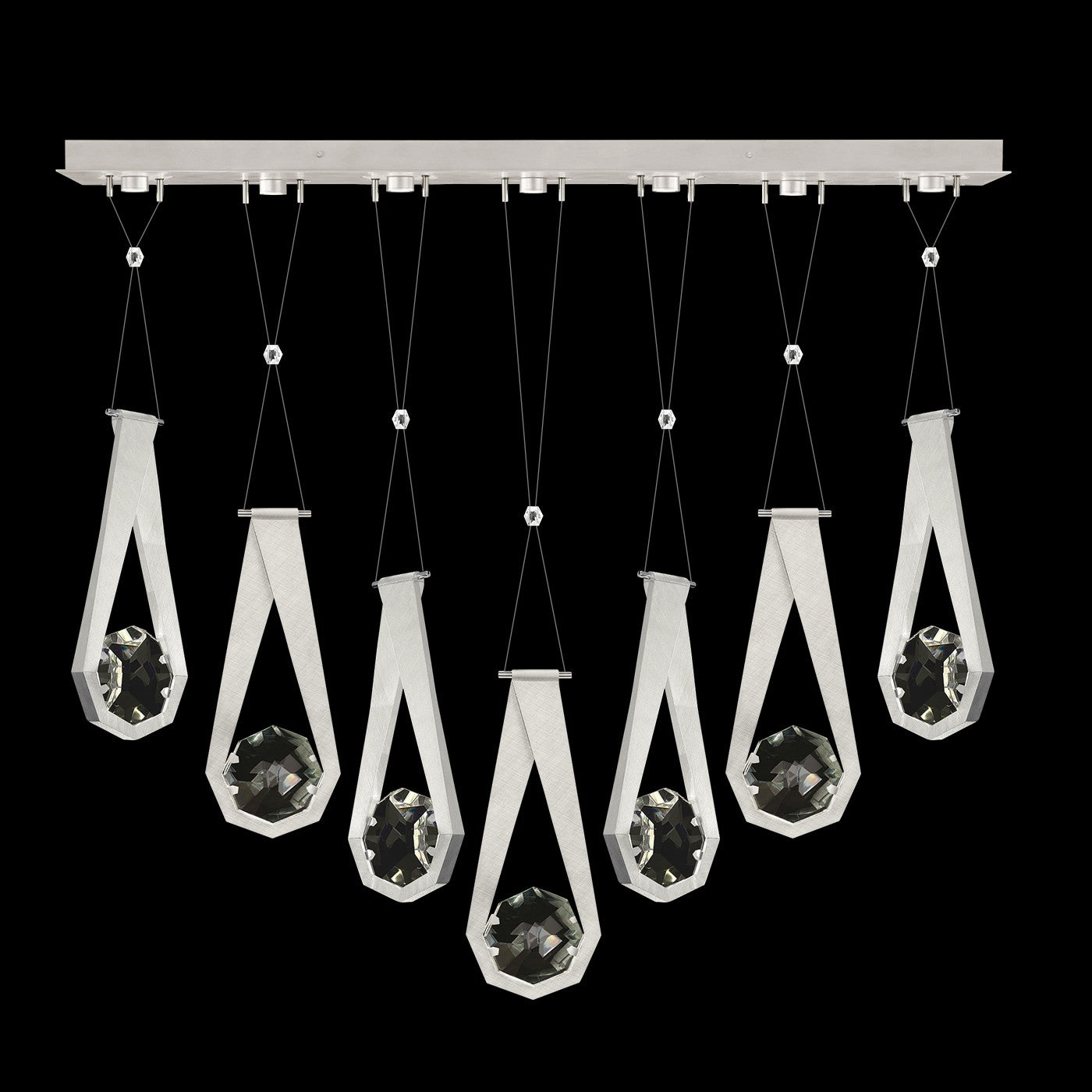 Fine Art - 100007-1-2222222 - LED Linear Pendant - Aria - Silver