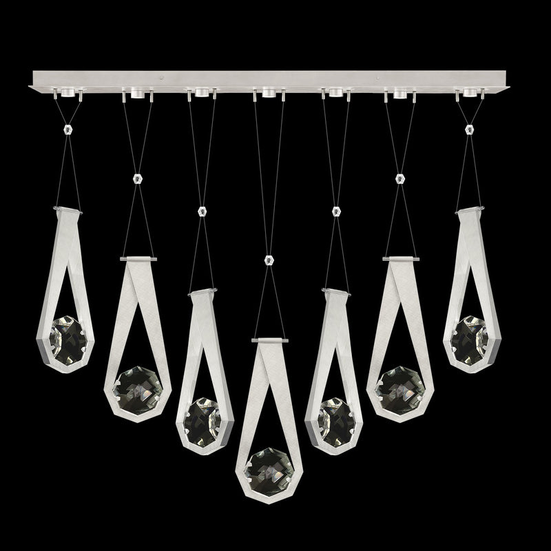 Fine Art Handcrafted Lighting - 100007-1-2222222 - LED Linear Pendant - Aria - Silver