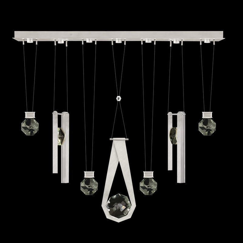 Fine Art Handcrafted Lighting - 100007-1-2334444 - LED Linear Pendant - Aria - Silver