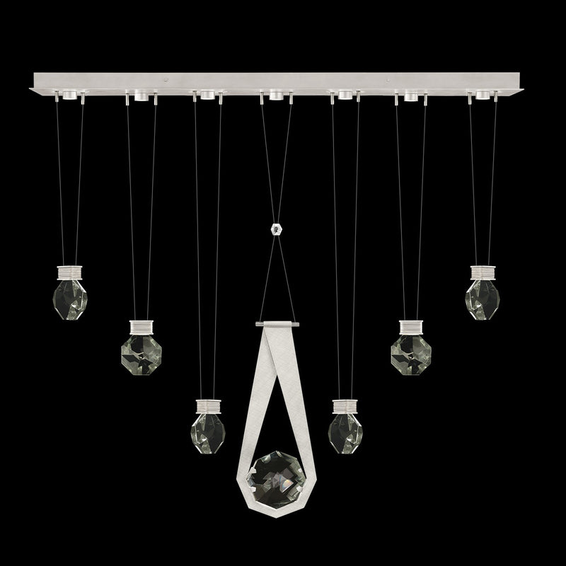 Fine Art Handcrafted Lighting - 100007-1-2444444 - LED Linear Pendant - Aria - Silver