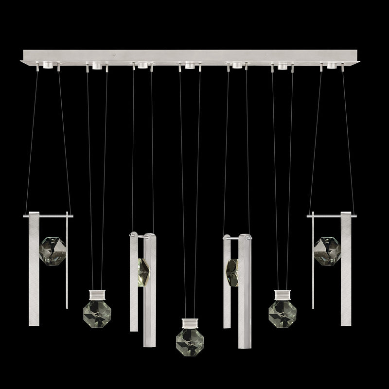Fine Art Handcrafted Lighting - 100007-1-3333444 - LED Linear Pendant - Aria - Silver