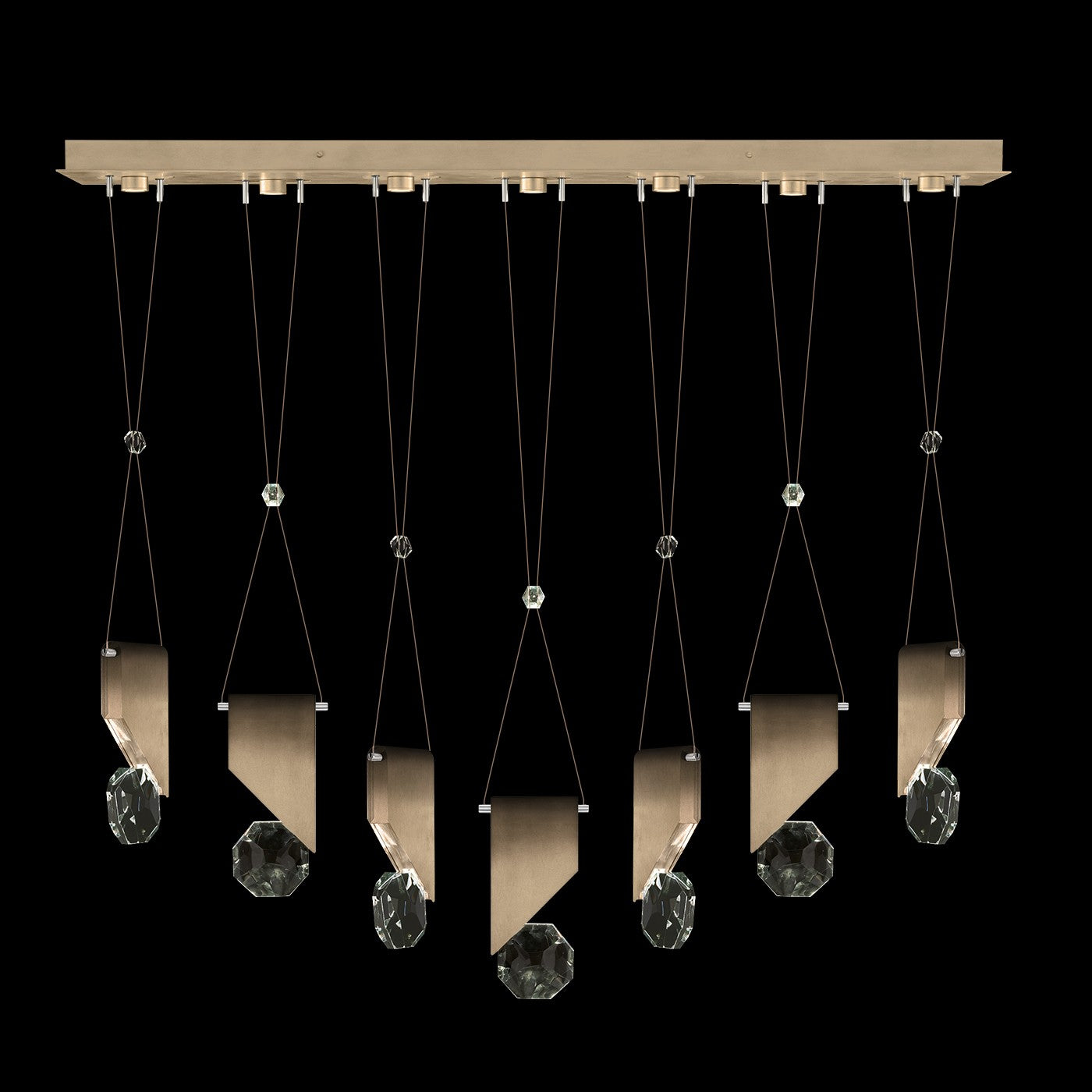 Fine Art - 100007-3-1111111 - LED Linear Pendant - Aria - Bronze