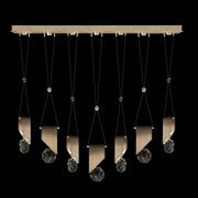 Fine Art Handcrafted Lighting - 100007-3-1111111 - LED Linear Pendant - Aria - Bronze