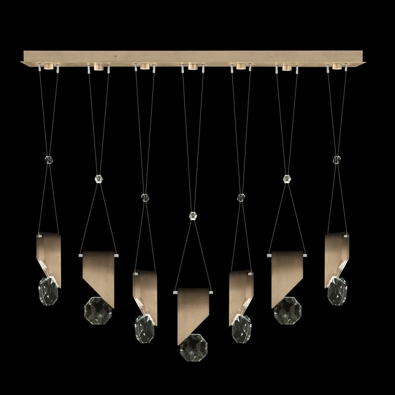 Fine Art Handcrafted Lighting - 100007-3-1111111 - LED Linear Pendant - Aria - Bronze
