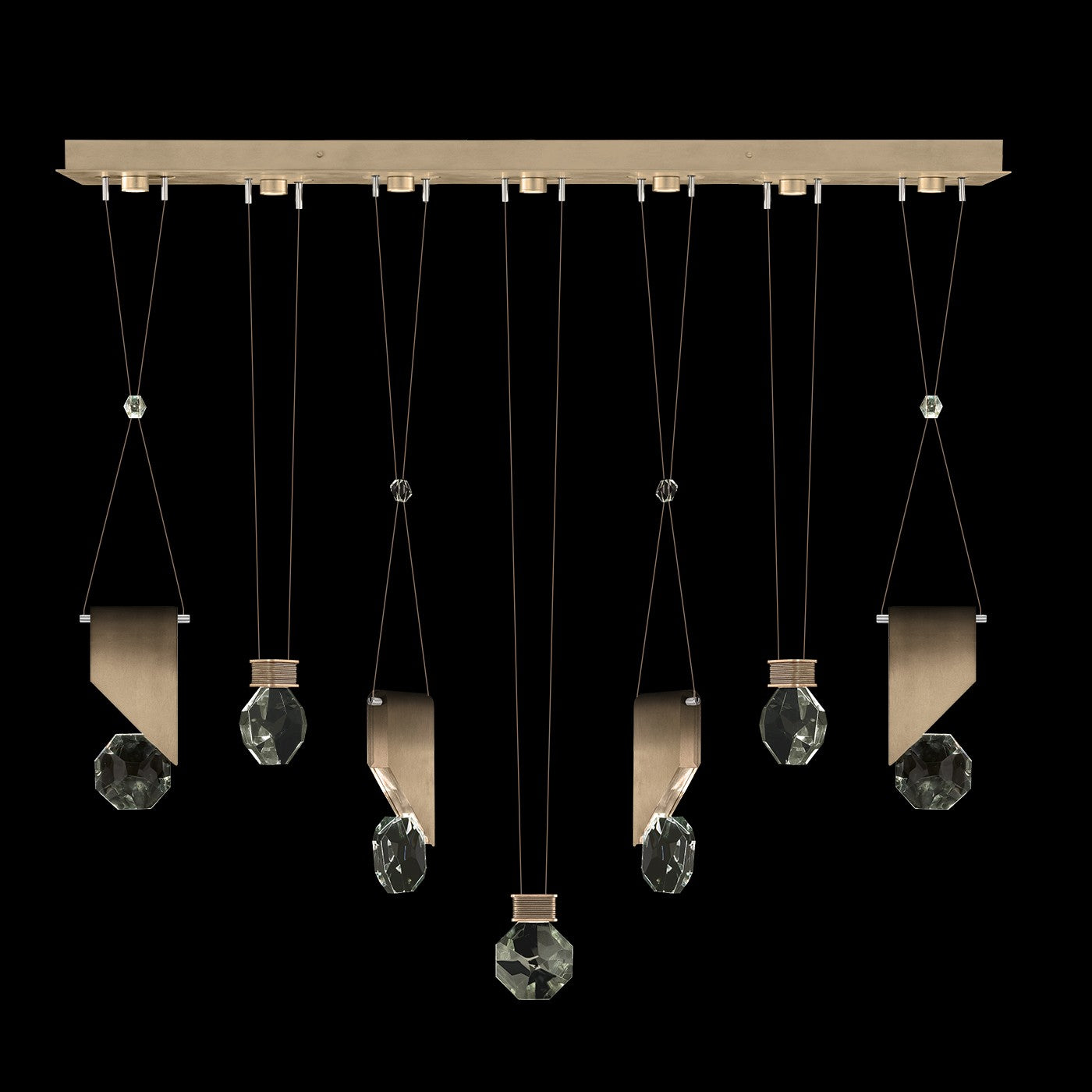 Fine Art - 100007-3-1111444 - LED Linear Pendant - Aria - Bronze