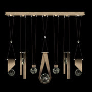 Fine Art Handcrafted Lighting - 100007-3-1123344 - LED Linear Pendant - Aria - Bronze