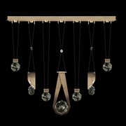 Fine Art Handcrafted Lighting - 100007-3-1124444 - LED Linear Pendant - Aria - Bronze