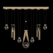 Fine Art Handcrafted Lighting - 100007-3-2334444 - LED Linear Pendant - Aria - Bronze