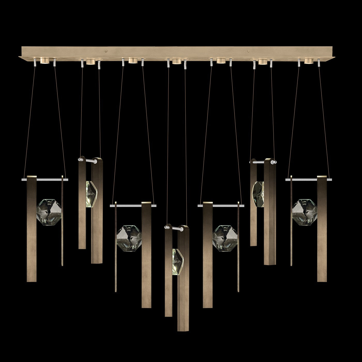 Fine Art - 100007-3-3333333 - LED Linear Pendant - Aria - Bronze